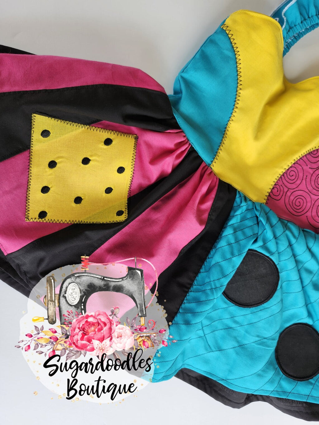 Sally Dress-Halloween Costume-Halloween Dress-Halloween Party Dress-Theme Park Dress- Fall-Girl Frankenstein
