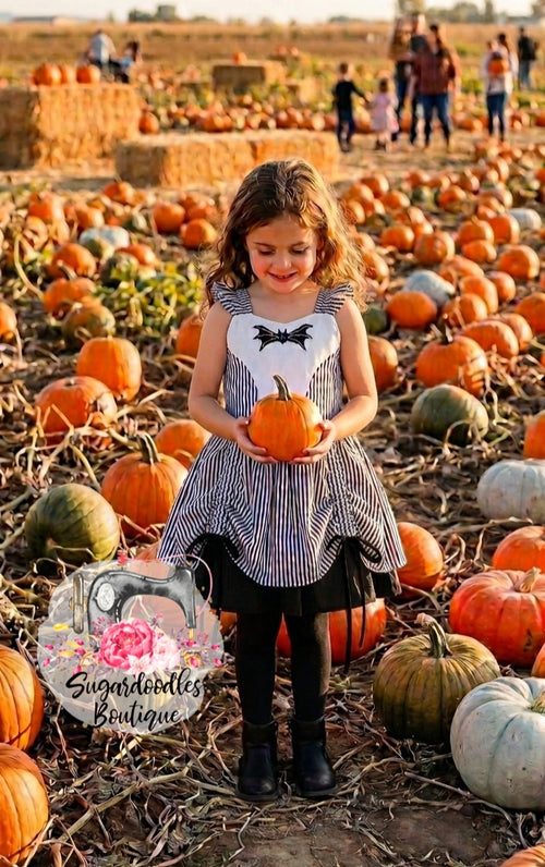 Jack Dress-Halloween Costume-Halloween Dress-Halloween Party Dress-Theme Park Dress- Fall-Skeleton Dress