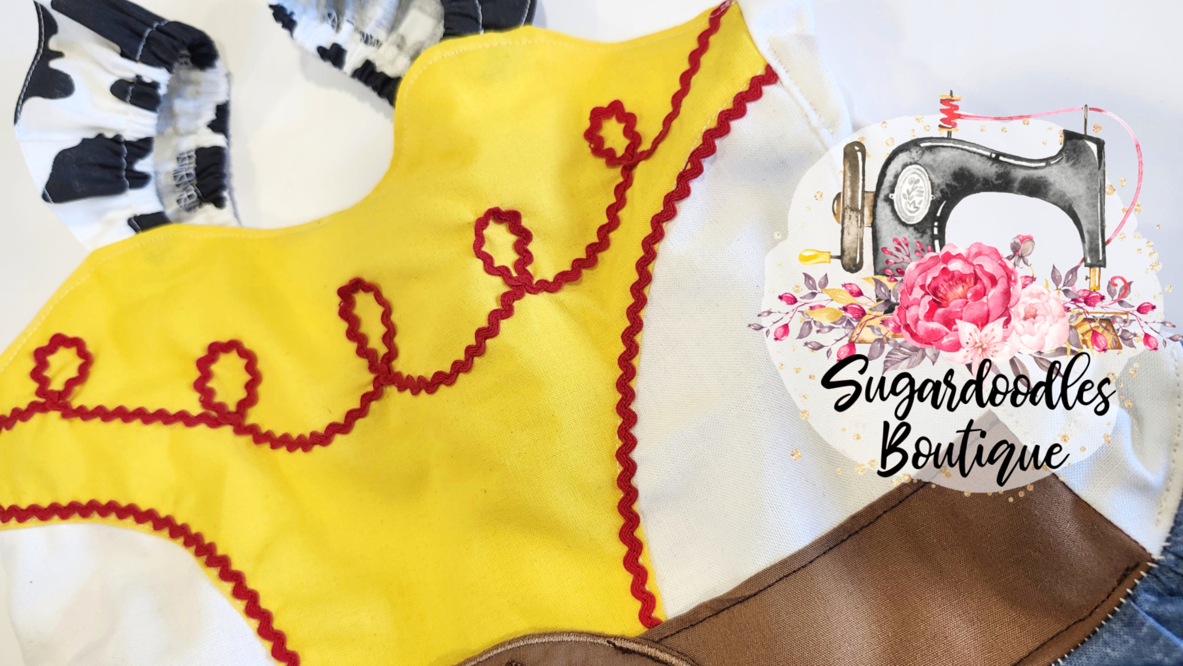 Cowgirl Costume Cotton Dress-Cowgirl Dress-cow print Dress